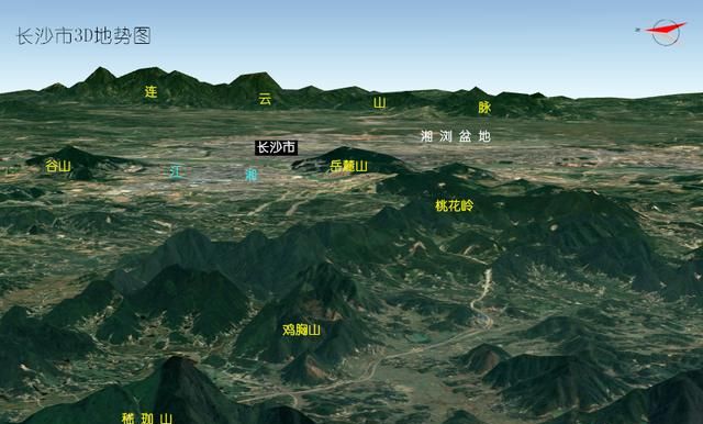 湖南省长沙市地图全景图图1