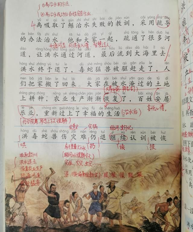 二年级大禹治水神话故事(二年级的大禹治水50字神话故事)图5