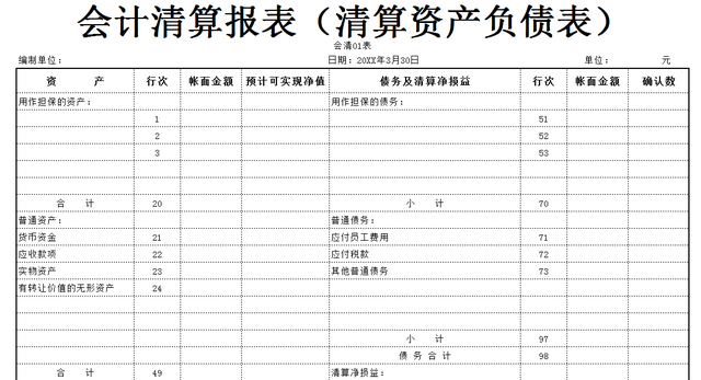 清算报告分资产清算和税务清算,清算资产有关报告都需要提供什么图11