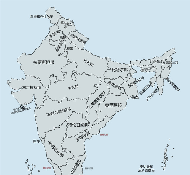 8张地图对比印度各邦和非洲各国,谁更胜一筹呢图1