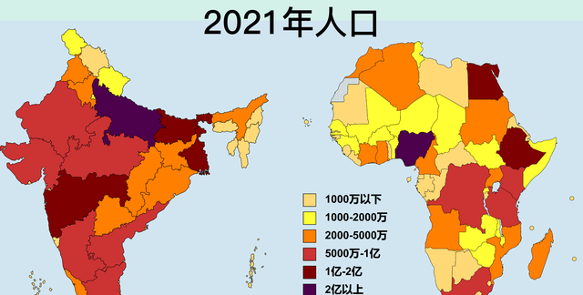 8张地图对比印度各邦和非洲各国,谁更胜一筹呢图3