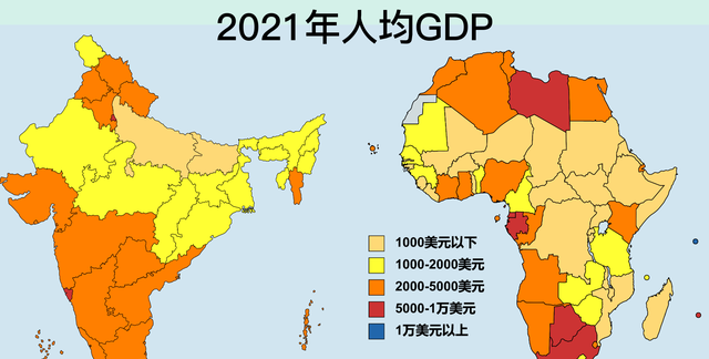 8张地图对比印度各邦和非洲各国,谁更胜一筹呢图7