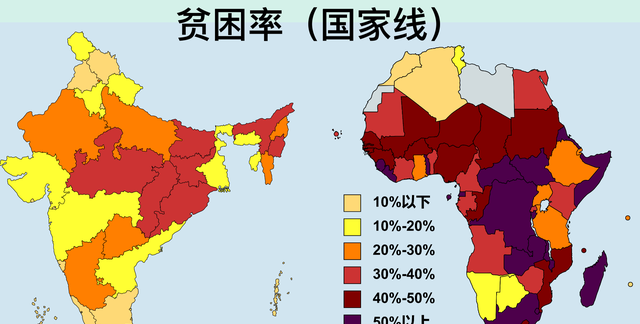 8张地图对比印度各邦和非洲各国,谁更胜一筹呢图8