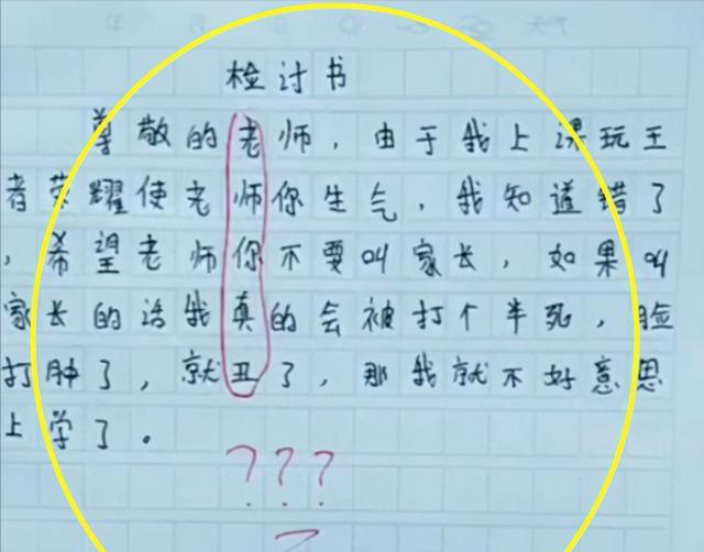 学生犯错了检讨书该怎么写(小学生上课检讨书自我反省400字)图8