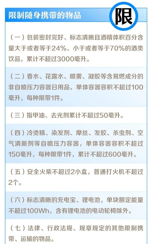 7月1日起铁路旅客禁止,限制携带物品有新变化吗图1