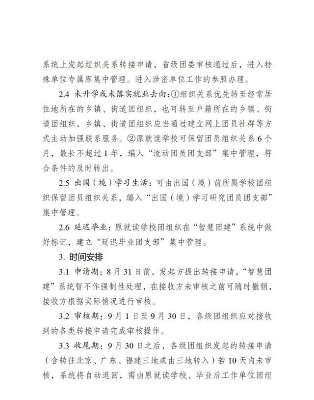 毕业学生团员组织关系转接工作咨询电话图12