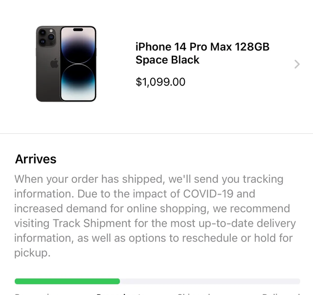 部分iphone 14订单已经开始发货图2