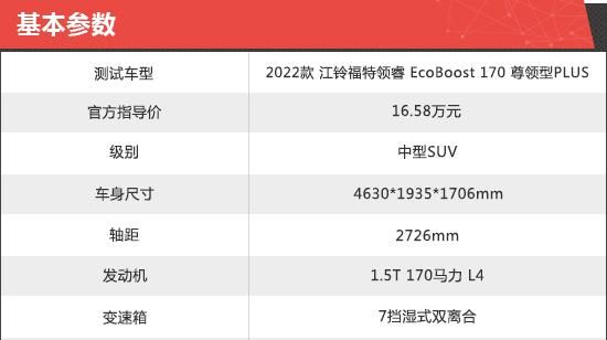 江铃福特领睿2022款报价及图片图3