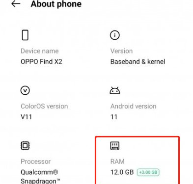 运存19gb!oppo内存扩展技术初体验图6