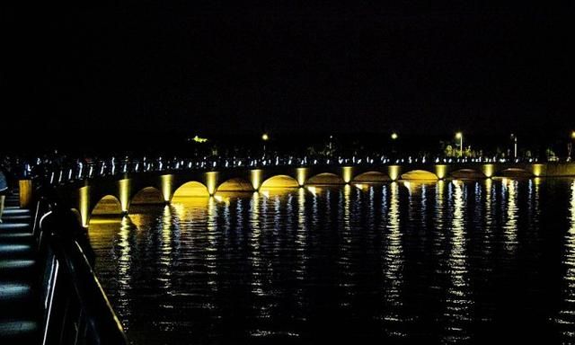 青浦淀山湖彩虹桥夜景,青浦淀山湖彩虹桥车可以开上去吗图18