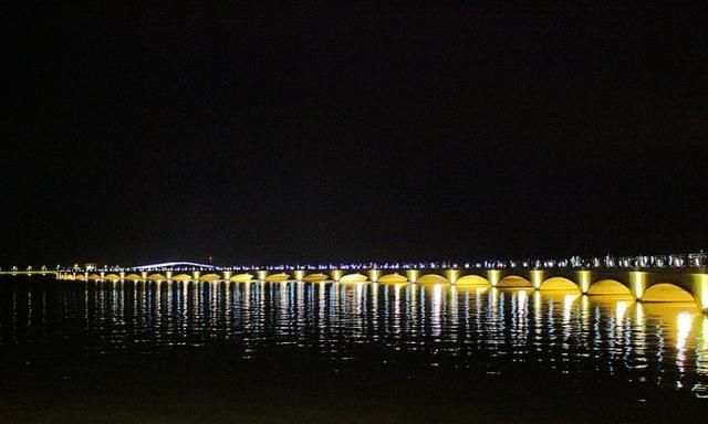 青浦淀山湖彩虹桥夜景,青浦淀山湖彩虹桥车可以开上去吗图19