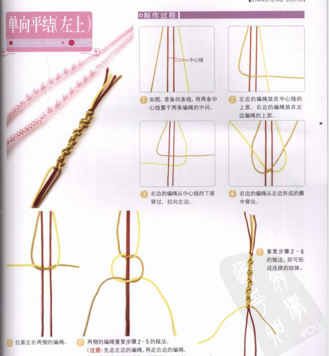 心灵手巧学diy手工编绳教程,心灵手巧学编绳图43