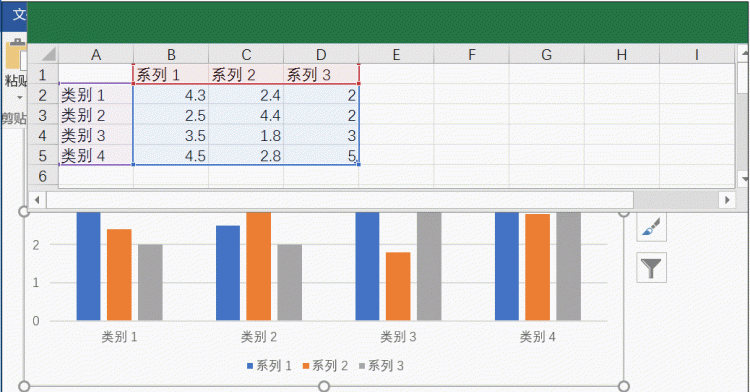 word文档如何制作图表并编辑数据图2