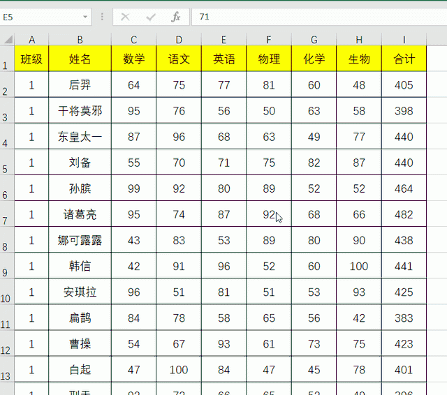 excel冻结表格首行的方法是什么图1