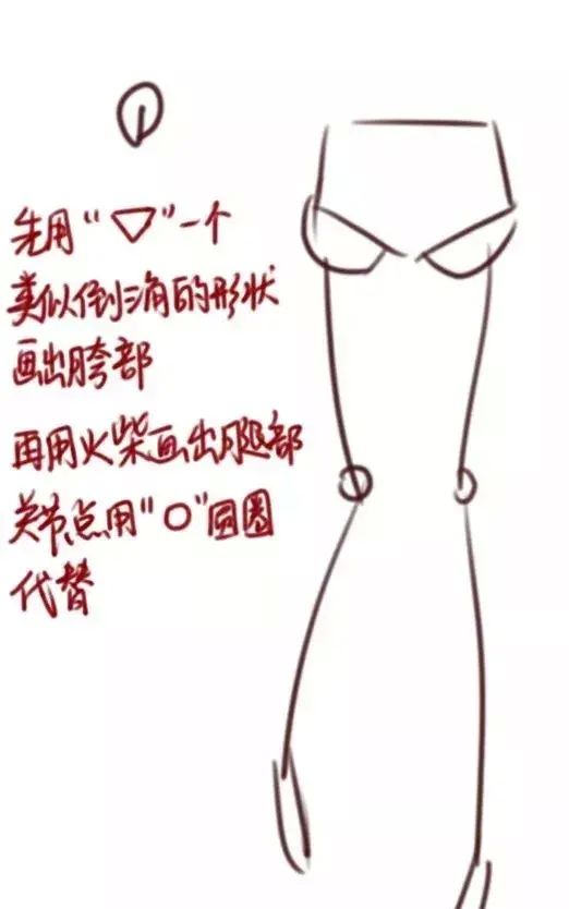 漫画女生的腿怎么画初学者,漫画腿坐姿画法图4