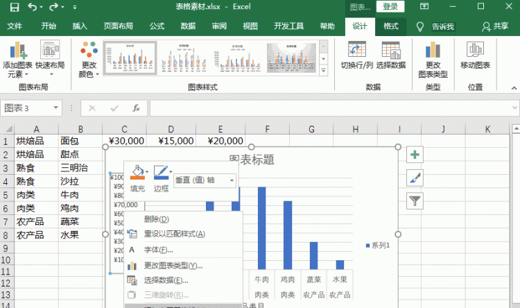 excel中图表坐标轴的数值怎么修改图4