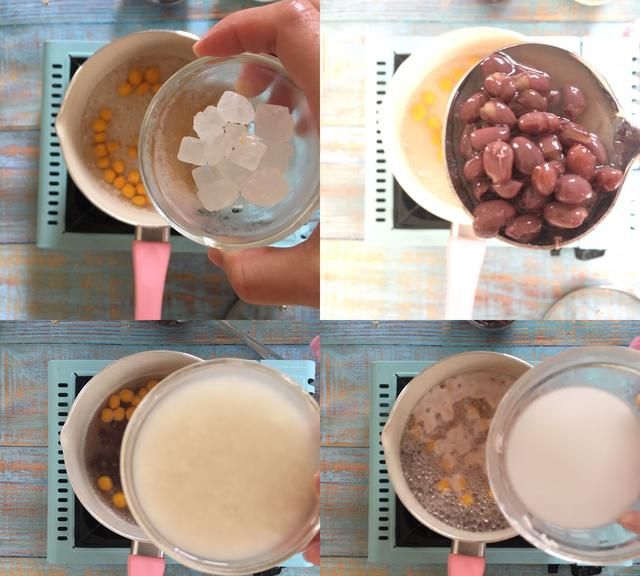 红豆酒酿圆子甜汤做法,酒酿红豆藕粉小圆子的做法图8