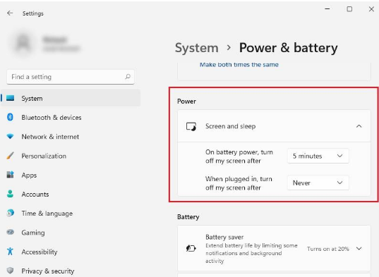 win11不操作自动锁屏怎么设置图3