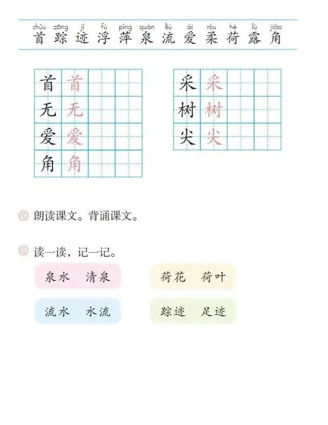 一年级下册语文课文12《古诗二首》图文详解及同步练习图3