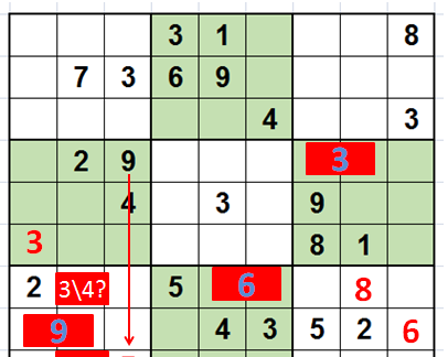 玩转数独之九宫数独高级技巧,玩转数独之六宫数独中阶技巧图4