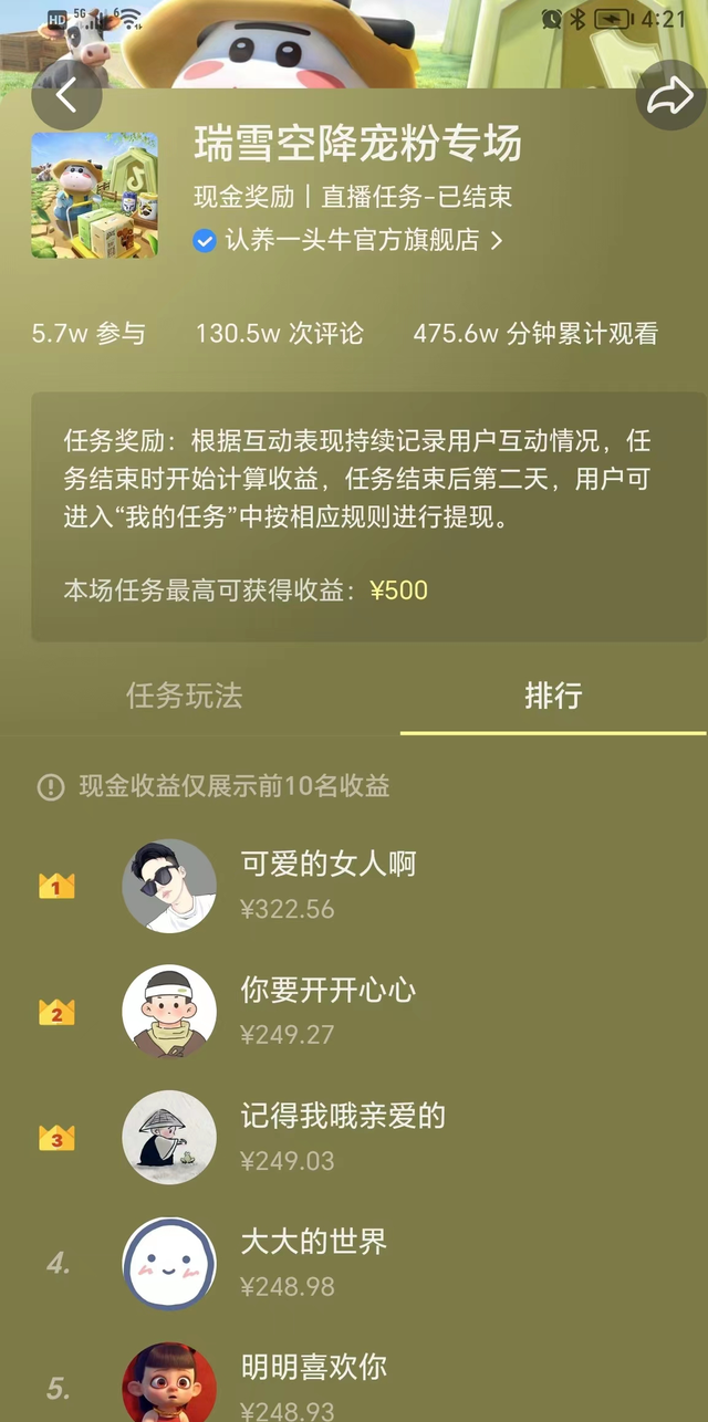 抖音看播任务怎么样收益多点图10