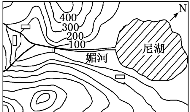 初一地理经纬网等高线练习题图25