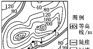 初一地理经纬网等高线练习题图44