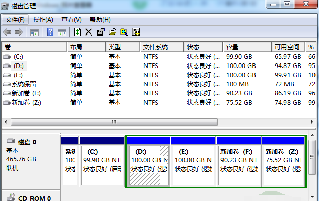 win7磁盘分区怎么调整,win7电脑磁盘分区怎么分图3