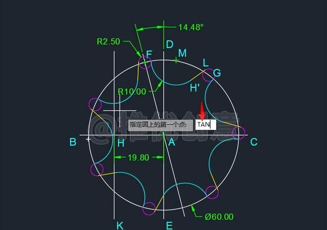 cad圆制图入门教程图27