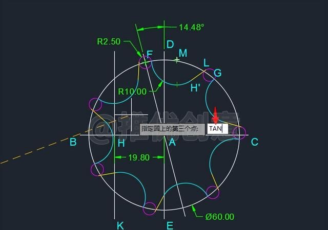 cad圆制图入门教程图31