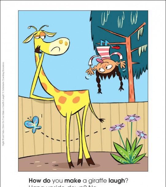 英语绘本how to make a giraffe laugh图8