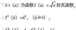 高一数学反函数解题图11