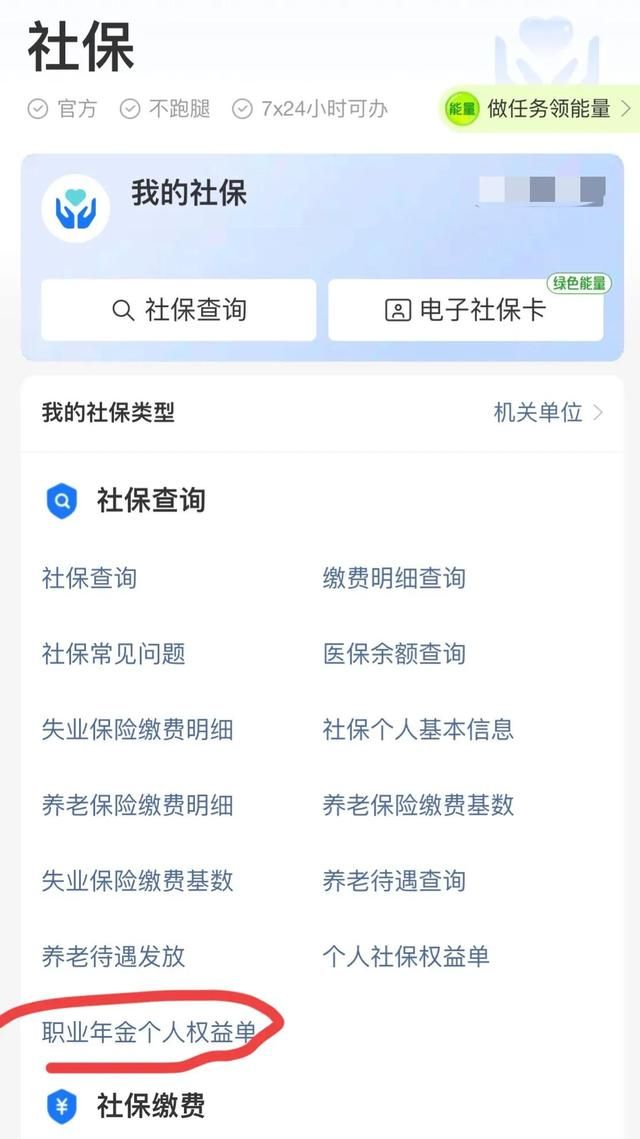 怎样查看个人的职业年金,怎么查看自己的职业年金图3