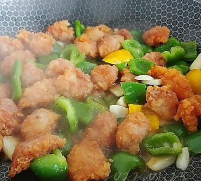 甜椒鸡块的做法大全(蒜香鸡块的做法家常)图8