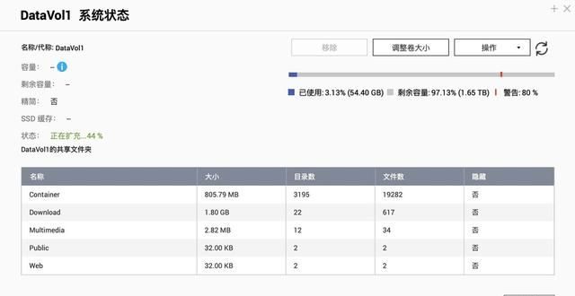 威联通raid5增加硬盘扩容,威联通nas添加新硬盘步骤图54