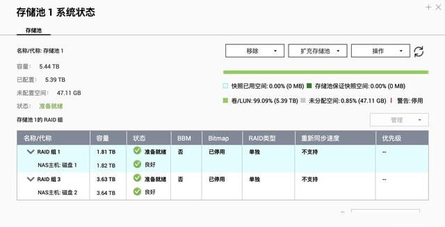 威联通raid5增加硬盘扩容,威联通nas添加新硬盘步骤图56