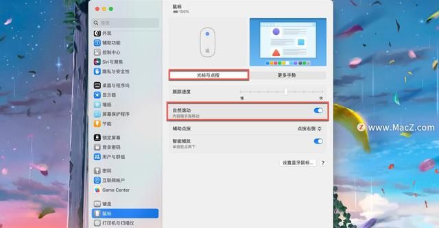 mac触摸板和鼠标滚动方向分开设置图4