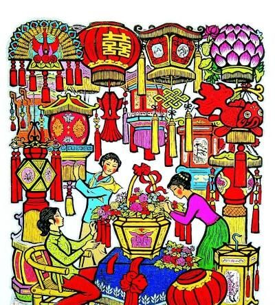 关于春节的画,2021迎新年绘画教程,很漂亮!图1