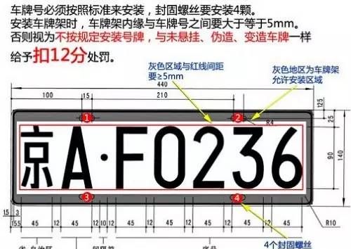 车牌少一个固封螺丝会被扣12分吗图2