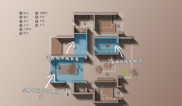 客厅砌一堵墙做隔断怎么装修图3