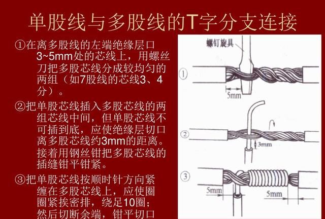 导线与电线接头的连接方法,常用导线接线方法有哪些图12