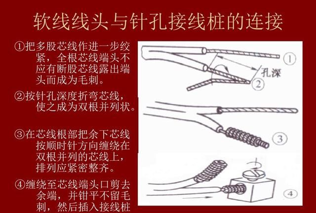 导线与电线接头的连接方法,常用导线接线方法有哪些图22