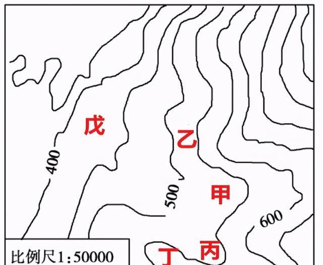 高中地理每日讲一题等高线图2