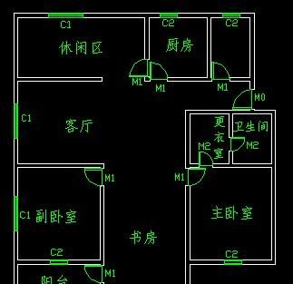 cad室内设计平面图画法图21