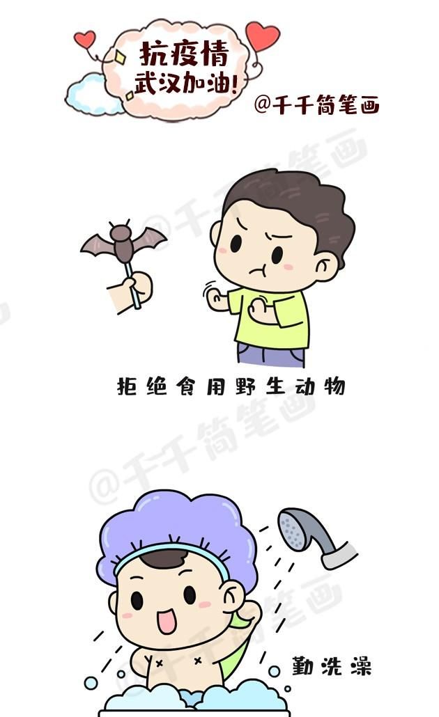 1.2020儿童抗击疫情简笔画大全图4