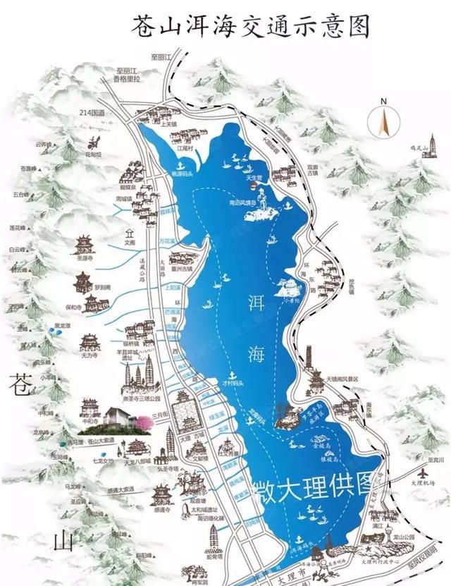 环游大理洱海有多少公里?怎么玩的图2