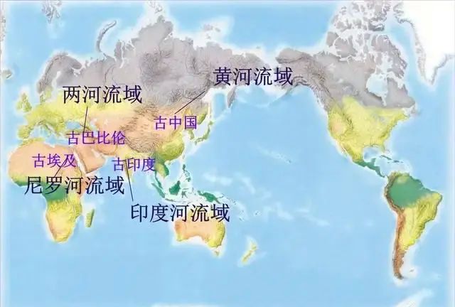 世界文明古国埃及巴比伦印度中国图1