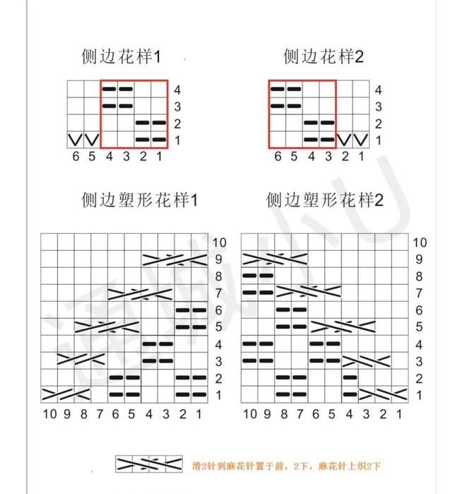 男士高领套头毛衣前开领编织教程图20