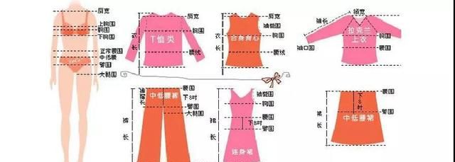 服装尺寸号码换算图2