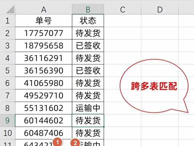 vlookup跨表两个工作表匹配图1